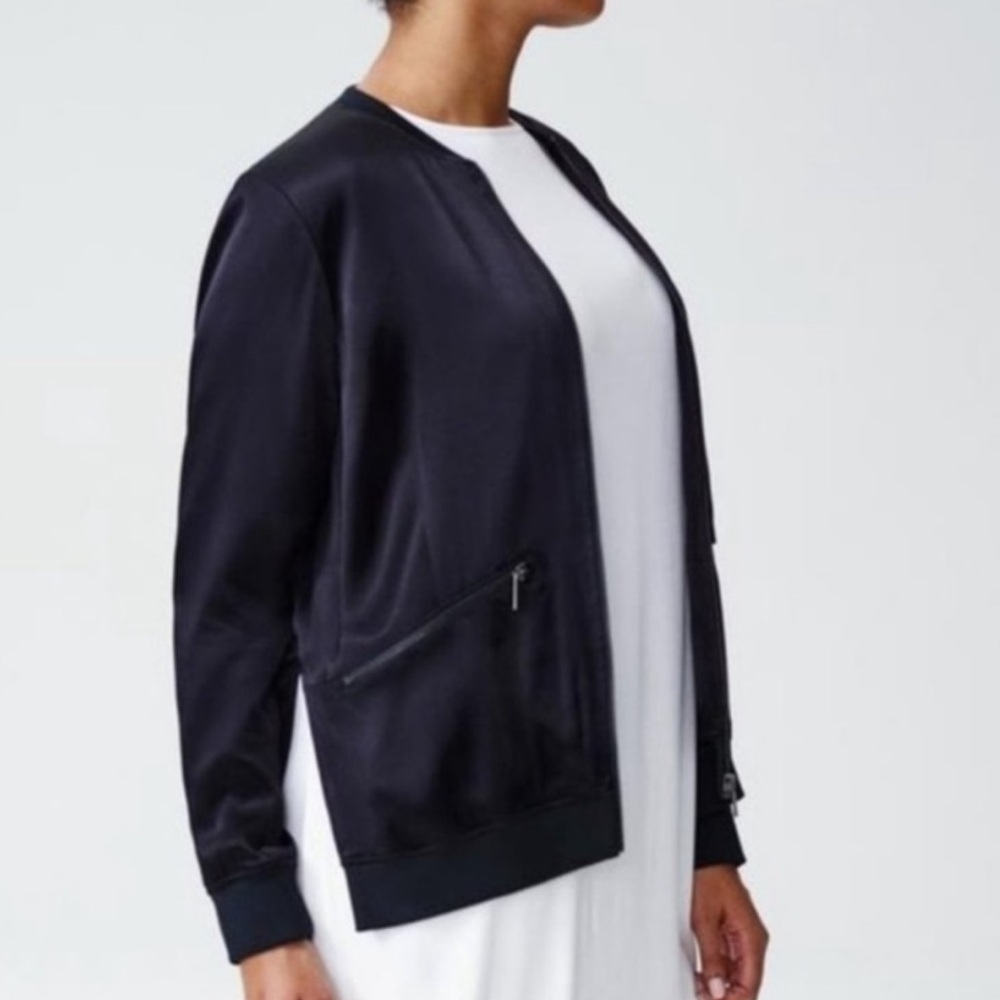 Universal Standard Wool Barra Suiting Bomber Jacket Sz 6-8 #X2